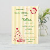 Flavescent stripped Holiday Open House  招待状 (スタンド正面)