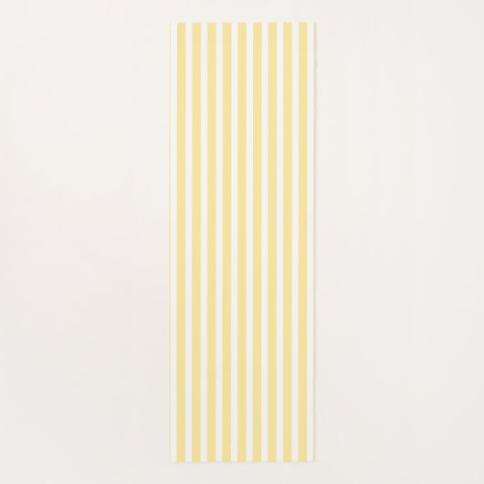 Flavescent Yellow Vertical Stripped ヨガマット (裏面)