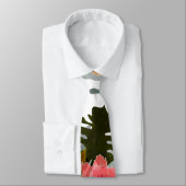 Flawless Pink Red Yellow Hibiscus flower ネクタイ (タイ)