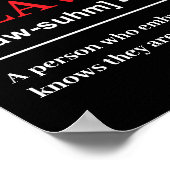 Flawsome – カスタマイズ可能な定義 ポスター (角)