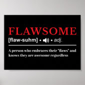 Flawsome – カスタマイズ可能な定義 ポスター (正面)