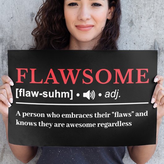 Flawsome – カスタマイズ可能な定義 ポスター