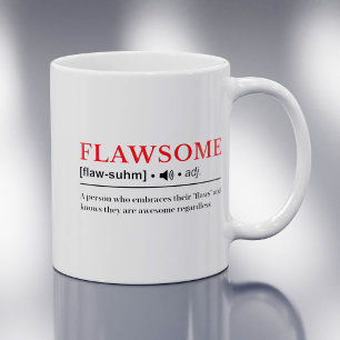 Flawsome - カスタマイズ可能な辞書の定義 コーヒーマグカップ