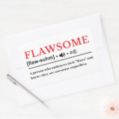 Flawsome - カスタマイズ可能な辞書の定義 長方形シール (封筒)
