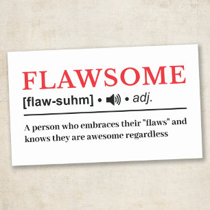 Flawsome - カスタマイズ可能な辞書の定義 長方形シール