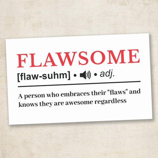 Flawsome - カスタマイズ可能な辞書の定義 長方形シール