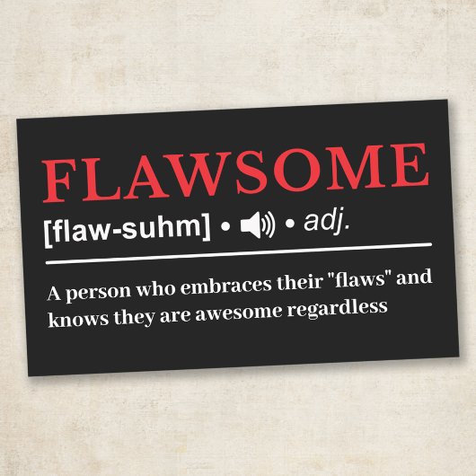 Flawsome - カスタマイズ可能な辞書の定義 長方形シール