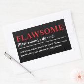 Flawsome - カスタマイズ可能な辞書の定義 長方形シール (封筒)
