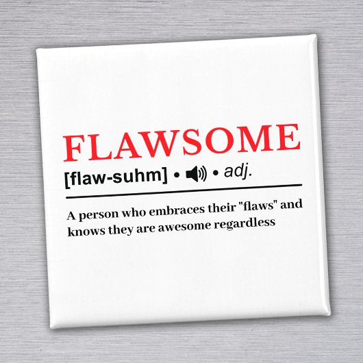 Flawsome – カスタマイズ可能な辞書定義 マグネット