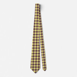 Flax and Livid Brown Plaid Neck Tie ネクタイ