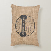 FLDRオスカーの"生きている、笑い及びウインナー"の枕 アクセントクッション (裏面(縦))