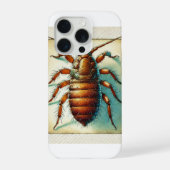 Flea Siphonaptera 020924IREF241 - Watercolor iPhoneケース (裏面)