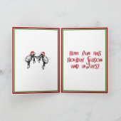 FLEAS NAVIDAD – クリスマスノミとクリスマスツリー シーズンカード (内部)