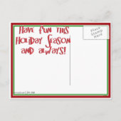 Fleas Navidad -踊りクリスマスノミ シーズンポストカード (裏面)