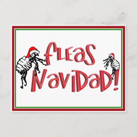 Fleas Navidad -踊りクリスマスノミ シーズンポストカード (正面)