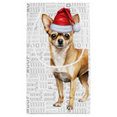 Fleas Navidog Chihuahuaクリスマスおもしろいの小さな贈り物 スモールペーパーバッグ (裏面)