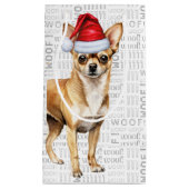 Fleas Navidog Chihuahuaクリスマスおもしろいの小さな贈り物 スモールペーパーバッグ (正面)
