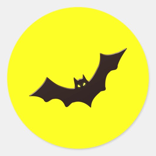 Fledermaus bat ラウンドシール (正面)