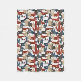 Fleece Blanket 76,2cmx101,6cm - Christmas Pattern フリースブランケット