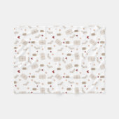Fleece Blanket 76,2cmx101,6cm - Christmas Pattern フリースブランケット (正面(横))