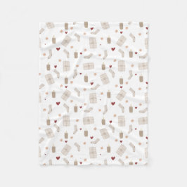 Fleece Blanket 76,2cmx101,6cm - Christmas Pattern フリースブランケット