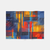 Fleece Blanket (Abstract Design) フリースブランケット (正面(横))