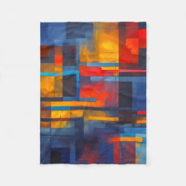 Fleece Blanket (Abstract Design) フリースブランケット
