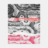 Fleece Blanket – Friction Lands Abstract Design フリースブランケット (正面)