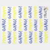 Fleece Blanket, Large 60" x 80" フリースブランケット (正面(横))