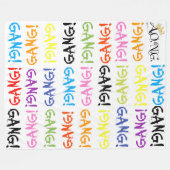 Fleece Blanket, Large 60" x 80" フリースブランケット (正面(横))