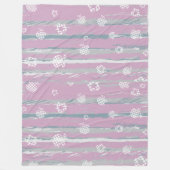 Fleece Blanket (Large 60" x 80") – Gingham Orchard フリースブランケット (正面)