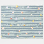 Fleece Blanket (Large 60" x 80") – Whimsy Faces フリースブランケット (正面(横))