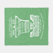 Fleece Blanket - Olive Green フリースブランケット (正面(横))