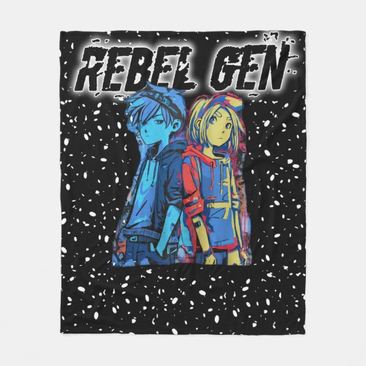 Fleece Blanket Rebellion78 Rebel Gen フリースブランケット (正面)