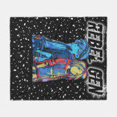 Fleece Blanket Rebellion78 Rebel Gen フリースブランケット (正面(横))