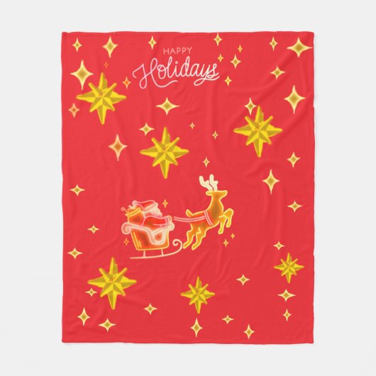 Fleece Blanket Santa Clause  フリースブランケット (正面)