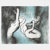 FLEECE BLANKET studio miiri フリースブランケット (正面(横))