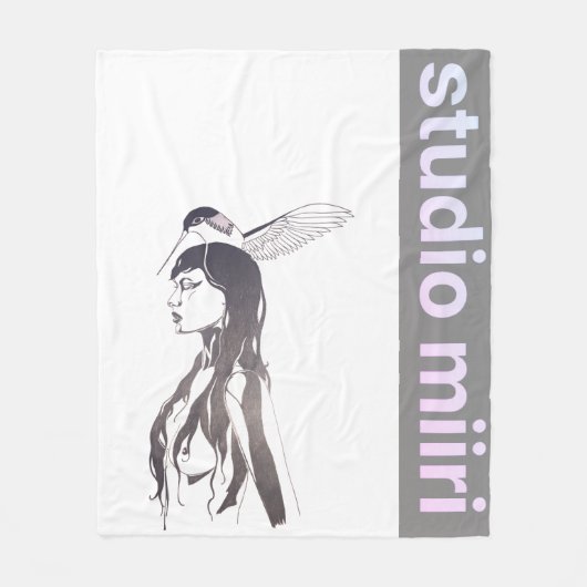FLEECE BLANKET studio miiri フリースブランケット (正面)