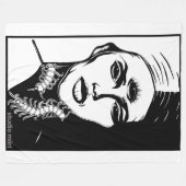 FLEECE BLANKET studio miiri フリースブランケット (正面(横))