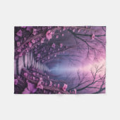 Fleece Blanket  (Violet Land) フリースブランケット (正面(横))