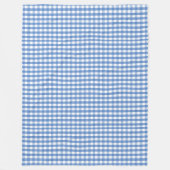 Fleece blanket with blue checks フリースブランケット (正面)