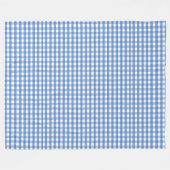 Fleece blanket with blue checks フリースブランケット (正面(横))