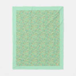 Fleece Blanket with Tropical Waters Design フリースブランケット