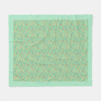 Fleece Blanket with Tropical Waters Design フリースブランケット