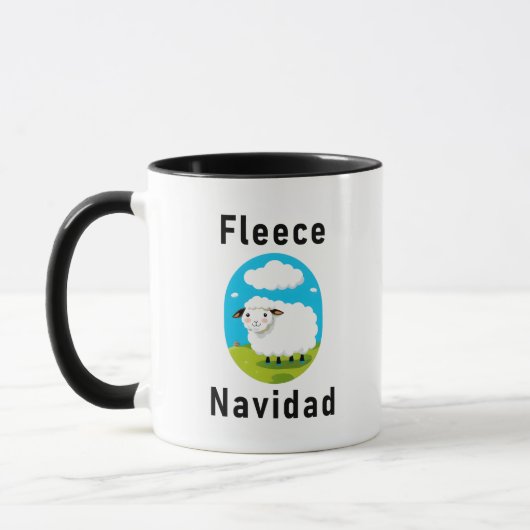 "Fleece Navidad" クリスマス マグカップ (左)