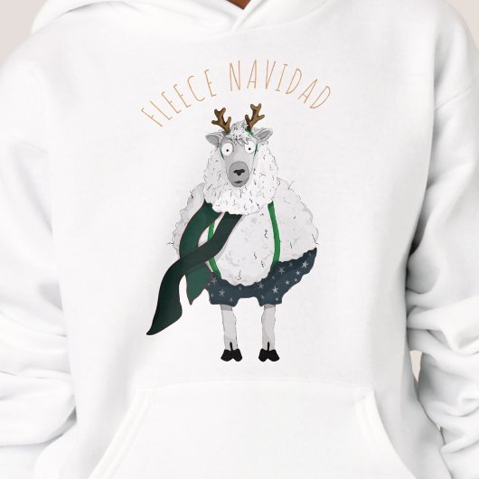 「Fleece Navidad」楽しい 羊のダジャレ カートゥーン