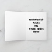 Fleece Navidad- 羊さん、楽しいホリデーシーズンを! カード (内部)