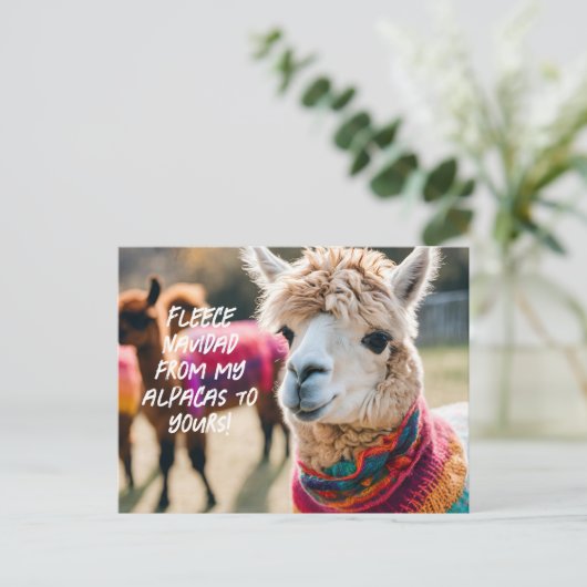 Fleece Navidad! Aplaca ポストカード (スタンド正面)