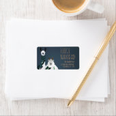 ‘Fleece Navidad’ Chic Funny Fun Llama & Sheep  ラベル (インサイチュ)