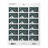 Fleece Navidad Chic Funny Quirky Llama & Sheep Pun ラベル (フルシート)